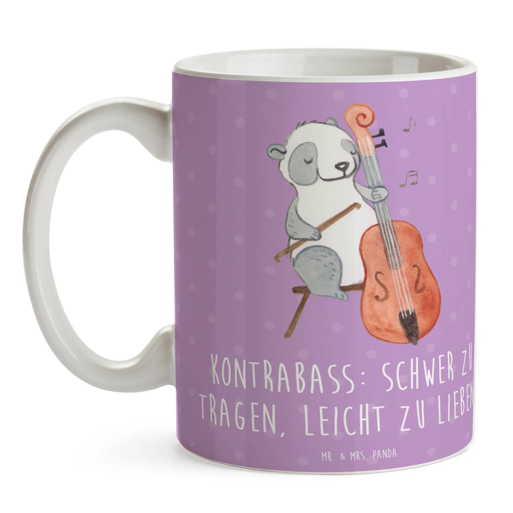 Tasse Kontrabass Liebe Teetasse, Keramiktasse, Tasse mit Zitaten, Geschenktasse, Tasse mit Motiven, Porzellantasse, Tasse, Bürotasse, Kaffeetasse, Instrumente, Geschenke Musiker, Musikliebhaber