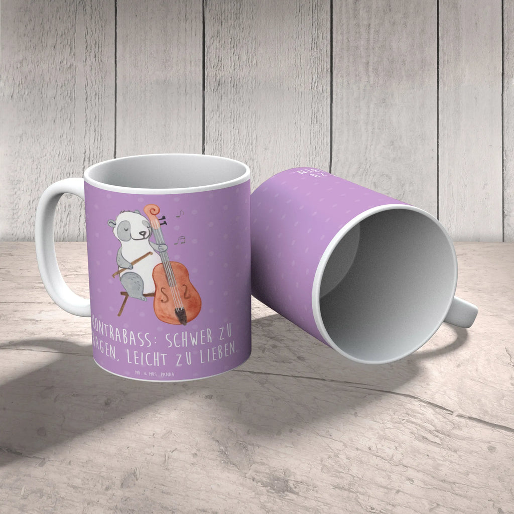Tasse Kontrabass Liebe Teetasse, Keramiktasse, Tasse mit Zitaten, Geschenktasse, Tasse mit Motiven, Porzellantasse, Tasse, Bürotasse, Kaffeetasse, Instrumente, Geschenke Musiker, Musikliebhaber