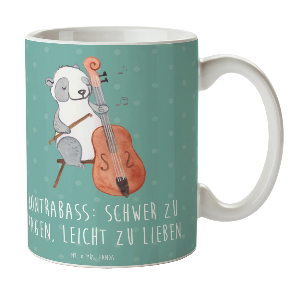 Tasse Kontrabass Liebe Teetasse, Keramiktasse, Tasse mit Zitaten, Geschenktasse, Tasse mit Motiven, Porzellantasse, Tasse, Bürotasse, Kaffeetasse, Instrumente, Geschenke Musiker, Musikliebhaber