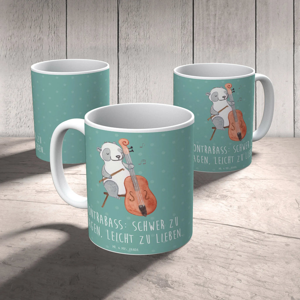 Tasse Kontrabass Liebe Teetasse, Keramiktasse, Tasse mit Zitaten, Geschenktasse, Tasse mit Motiven, Porzellantasse, Tasse, Bürotasse, Kaffeetasse, Instrumente, Geschenke Musiker, Musikliebhaber
