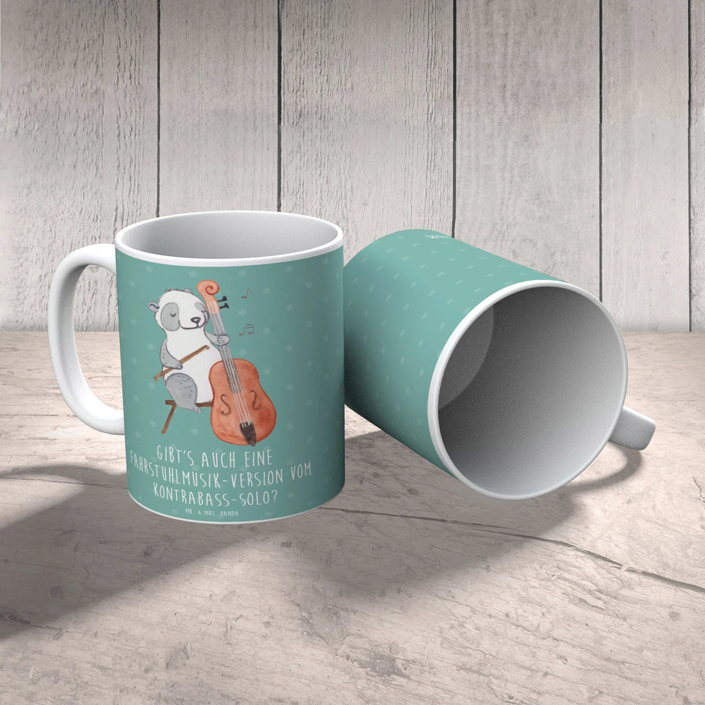 Tasse Kontrabass Solo Porzellantasse, Kaffeetasse, Teetasse, Tasse mit Motiven, Keramiktasse, Tasse, Bürotasse, Tasse mit Zitaten, Geschenktasse, Instrumente, Geschenke Musiker, Musikliebhaber