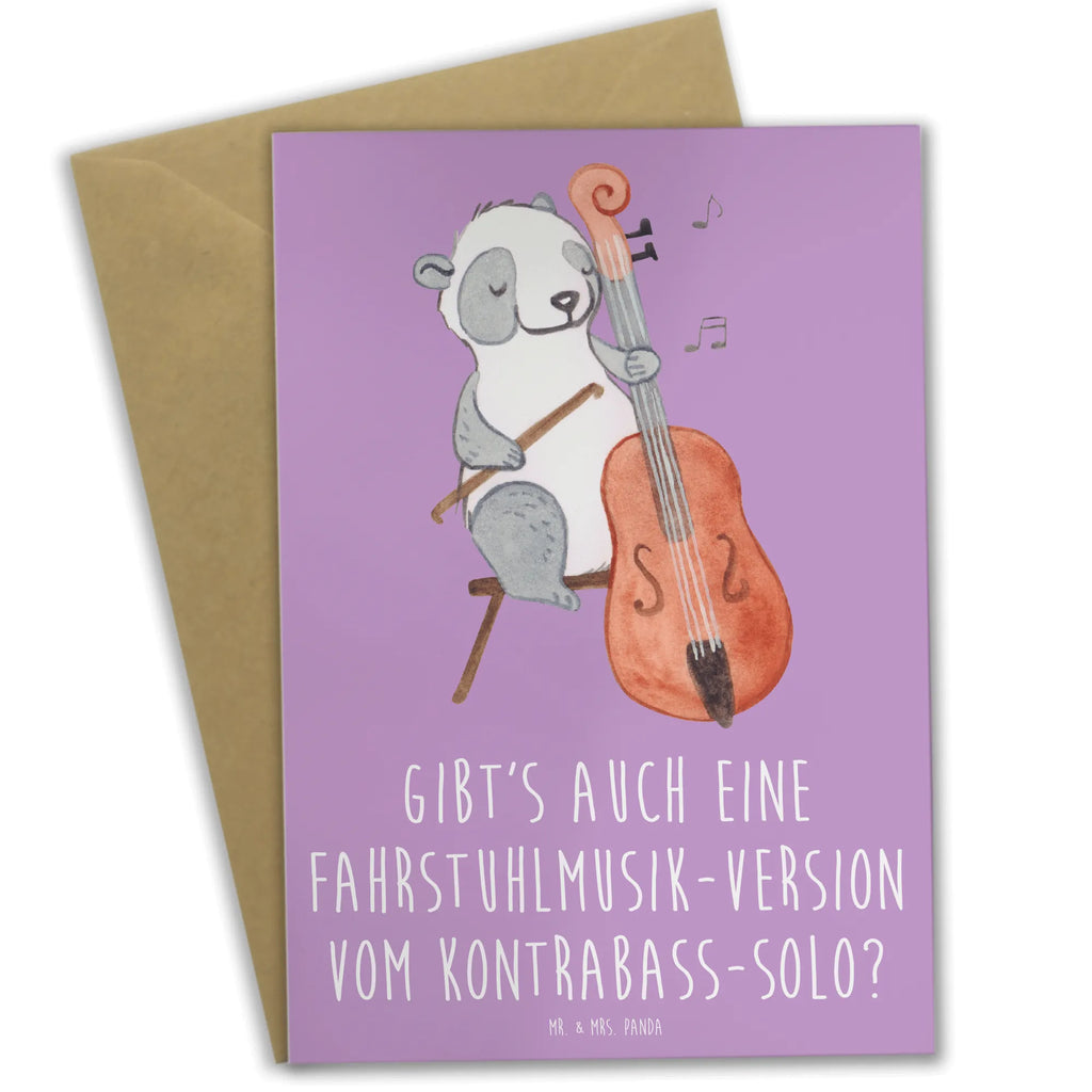 Greetings card Gibt's auch eine Fahrstuhlmusik-Version vom Kontrabass-Solo? Hochzeitskarte, Ansichtskarten, Einladungskarte, Klappkarte, Glückwunschkarte, Geburtstagskarte, Grußkarte, Karte, Instrumente, Geschenke Musiker, Musikliebhaber