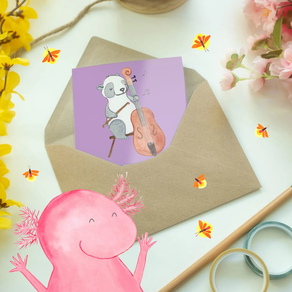 Greetings card Gibt's auch eine Fahrstuhlmusik-Version vom Kontrabass-Solo? Hochzeitskarte, Ansichtskarten, Einladungskarte, Klappkarte, Glückwunschkarte, Geburtstagskarte, Grußkarte, Karte, Instrumente, Geschenke Musiker, Musikliebhaber