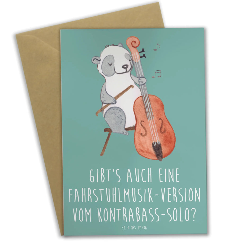 Greetings card Gibt's auch eine Fahrstuhlmusik-Version vom Kontrabass-Solo? Hochzeitskarte, Ansichtskarten, Einladungskarte, Klappkarte, Glückwunschkarte, Geburtstagskarte, Grußkarte, Karte, Instrumente, Geschenke Musiker, Musikliebhaber