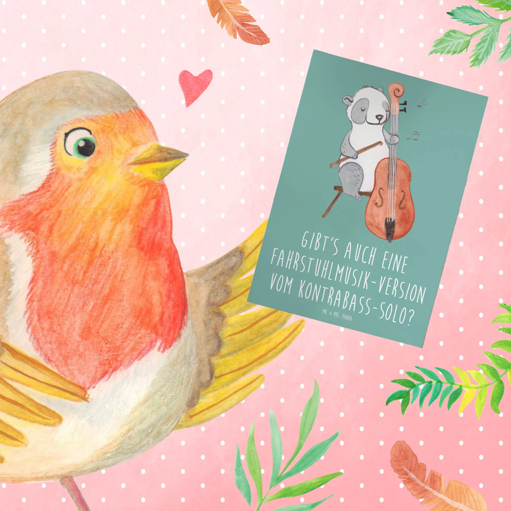 Greetings card Gibt's auch eine Fahrstuhlmusik-Version vom Kontrabass-Solo? Hochzeitskarte, Ansichtskarten, Einladungskarte, Klappkarte, Glückwunschkarte, Geburtstagskarte, Grußkarte, Karte, Instrumente, Geschenke Musiker, Musikliebhaber