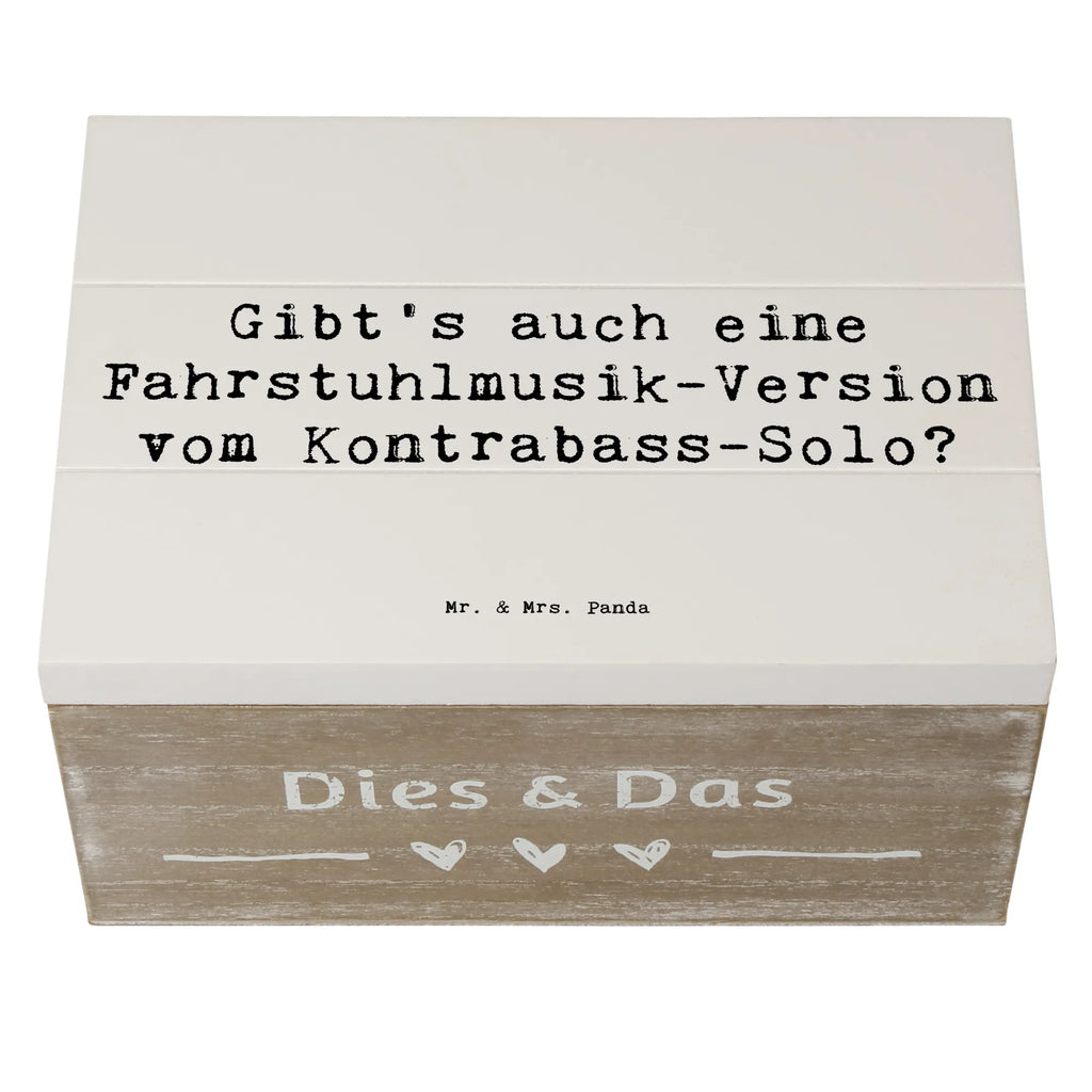 Holzkiste Spruch Kontrabass Solo Kiste, Schatzkiste, XXL, Dekokiste, Schatulle, Truhe, Erinnerungskiste, Geschenkdose, Holzkiste, Aufbewahrungsbox, Geschenkbox, Erinnerungsbox, Instrumente, Geschenke Musiker, Musikliebhaber