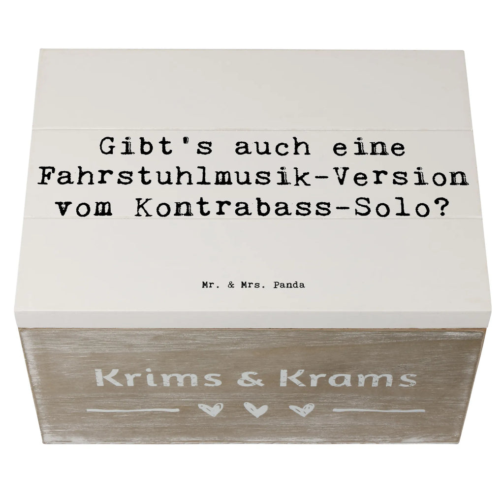 Holzkiste Spruch Kontrabass Solo Kiste, Schatzkiste, XXL, Dekokiste, Schatulle, Truhe, Erinnerungskiste, Geschenkdose, Holzkiste, Aufbewahrungsbox, Geschenkbox, Erinnerungsbox, Instrumente, Geschenke Musiker, Musikliebhaber