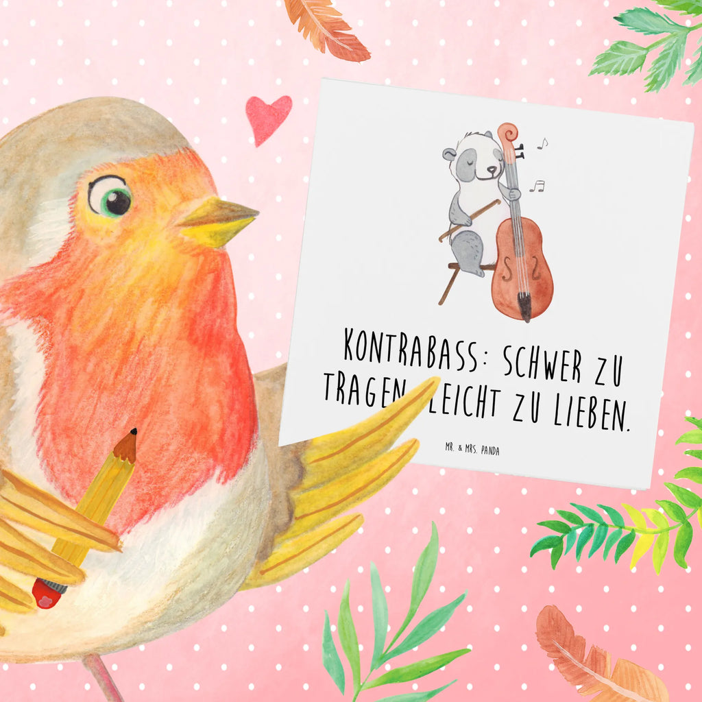 Deluxe Karte Kontrabass Liebe Karte, Hochwertige Grußkarte, Glückwunschkarte, Hochwertige Klappkarte, Hochzeitskarte, Klappkarte, Grußkarte, Einladungskarte, Geburtstagskarte, Instrumente, Geschenke Musiker, Musikliebhaber