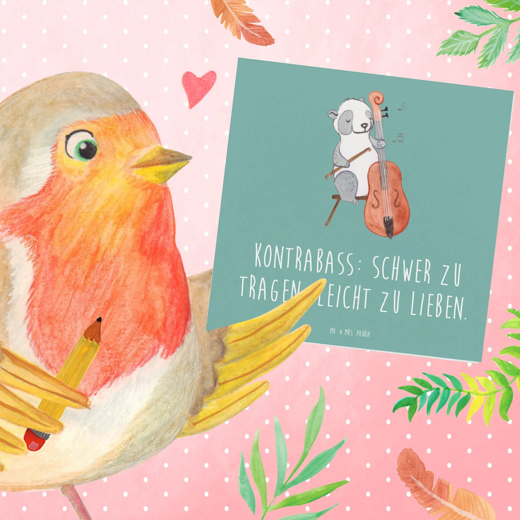 Deluxe Karte Kontrabass Liebe Karte, Hochwertige Grußkarte, Glückwunschkarte, Hochwertige Klappkarte, Hochzeitskarte, Klappkarte, Grußkarte, Einladungskarte, Geburtstagskarte, Instrumente, Geschenke Musiker, Musikliebhaber