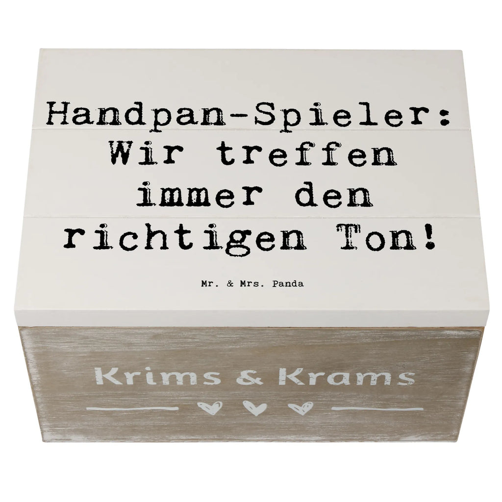 Holzkiste Spruch Handpan Spieler Truhe, Erinnerungskiste, Schatulle, Geschenkdose, Dekokiste, Kiste, Schatzkiste, Aufbewahrungsbox, Holzkiste, Geschenkbox, Erinnerungsbox, XXL, Instrumente, Geschenke Musiker, Musikliebhaber
