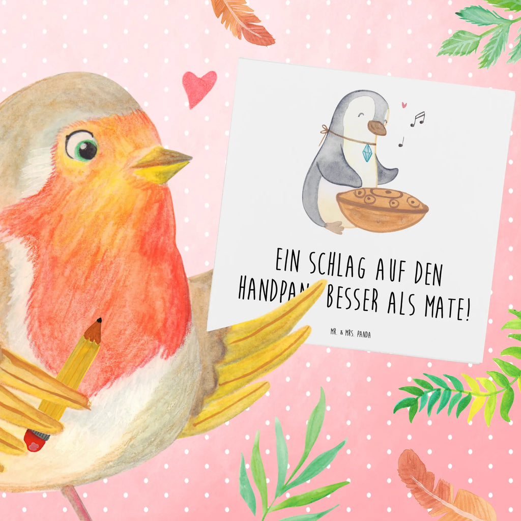 Deluxe Card Ein Schlag auf den Handpan: besser als Mate! Klappkarte, Hochwertige Grußkarte, Glückwunschkarte, Geburtstagskarte, Einladungskarte, Hochwertige Klappkarte, Grußkarte, Karte, Hochzeitskarte, Instrumente, Geschenke Musiker, Musikliebhaber