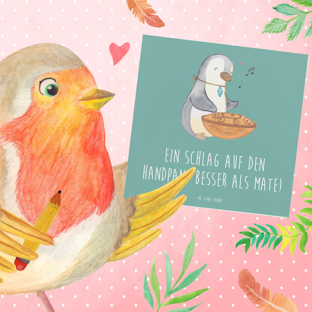 Deluxe Card Ein Schlag auf den Handpan: besser als Mate! Klappkarte, Hochwertige Grußkarte, Glückwunschkarte, Geburtstagskarte, Einladungskarte, Hochwertige Klappkarte, Grußkarte, Karte, Hochzeitskarte, Instrumente, Geschenke Musiker, Musikliebhaber
