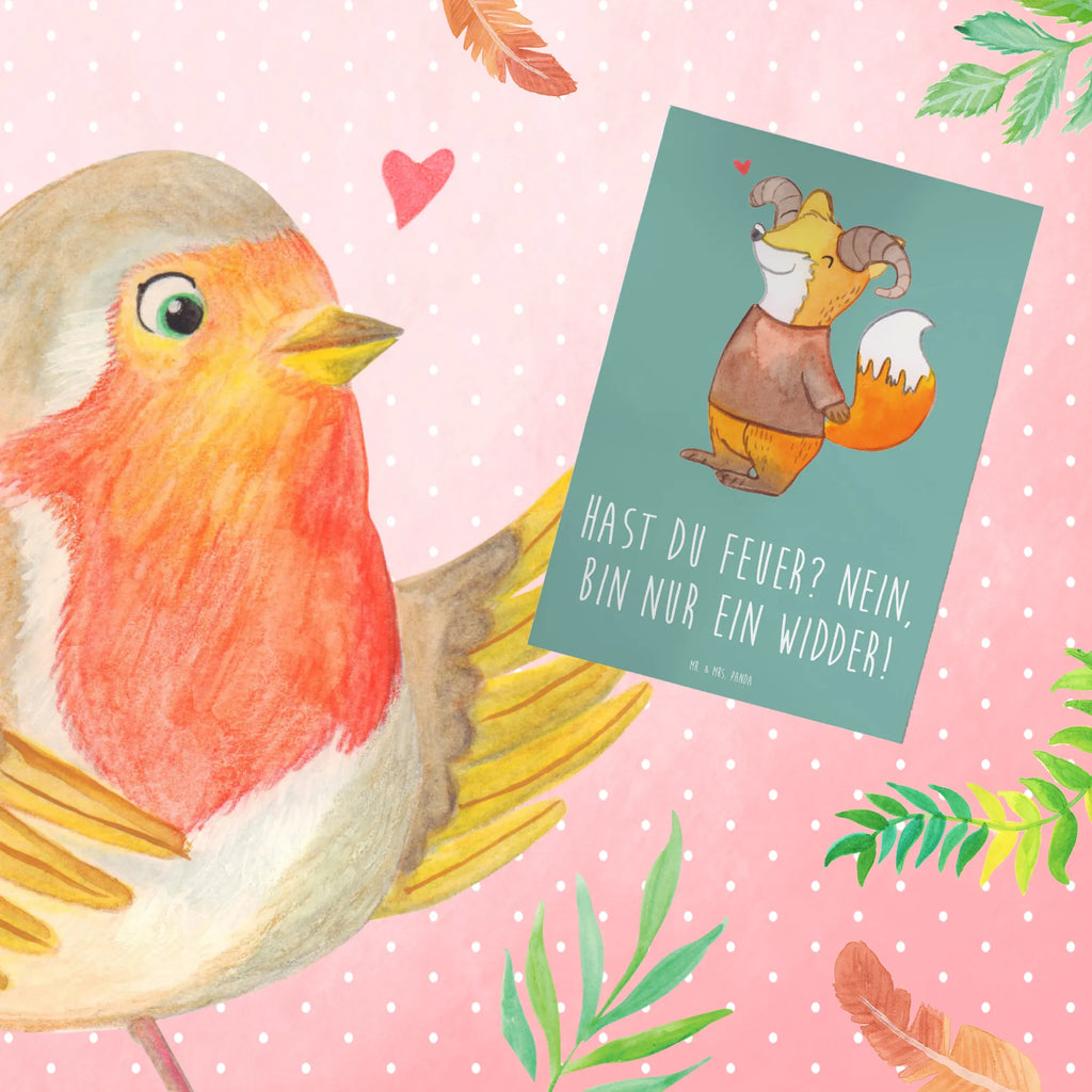 Grußkarte Widder Feuer Karte, Geburtstagskarte, Grußkarte, Hochzeitskarte, Ansichtskarten, Glückwunschkarte, Einladungskarte, Klappkarte, Tierkreiszeichen, Sternzeichen, Horoskop, Astrologie, Aszendent