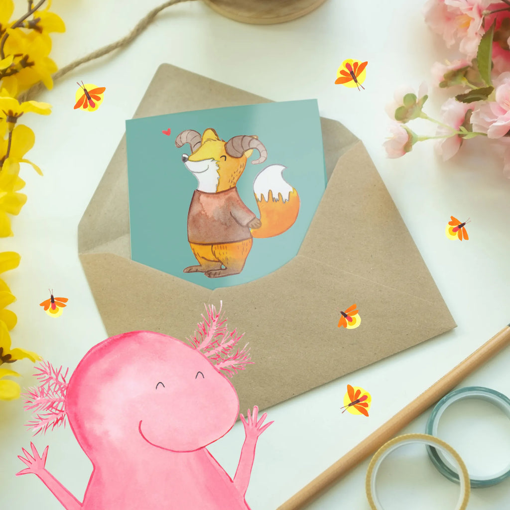 Grußkarte Widder Feuer Karte, Geburtstagskarte, Grußkarte, Hochzeitskarte, Ansichtskarten, Glückwunschkarte, Einladungskarte, Klappkarte, Tierkreiszeichen, Sternzeichen, Horoskop, Astrologie, Aszendent