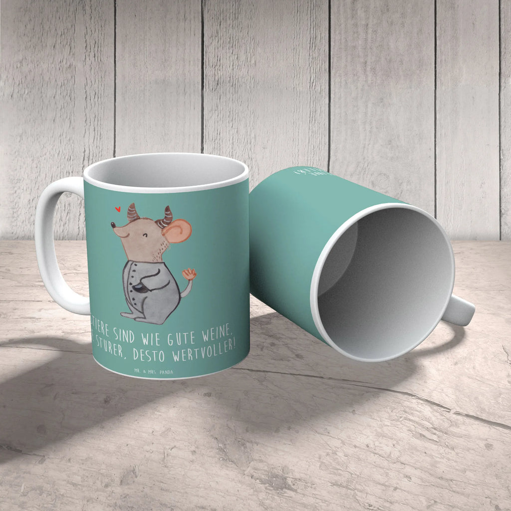 Tasse Sturer Stier Tasse, Teetasse, Tasse mit Motiven, Keramiktasse, Tasse mit Zitaten, Kaffeetasse, Porzellantasse, Bürotasse, Geschenktasse, Tierkreiszeichen, Sternzeichen, Horoskop, Astrologie, Aszendent