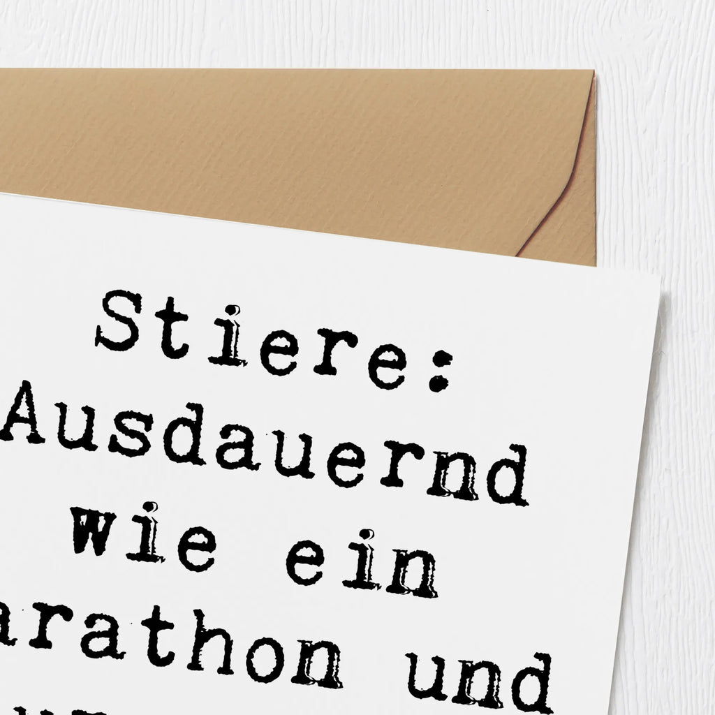 Deluxe Karte Spruch Starker Stier Karte, Hochwertige Klappkarte, Hochzeitskarte, Grußkarte, Hochwertige Grußkarte, Glückwunschkarte, Einladungskarte, Klappkarte, Geburtstagskarte, Tierkreiszeichen, Sternzeichen, Horoskop, Astrologie, Aszendent