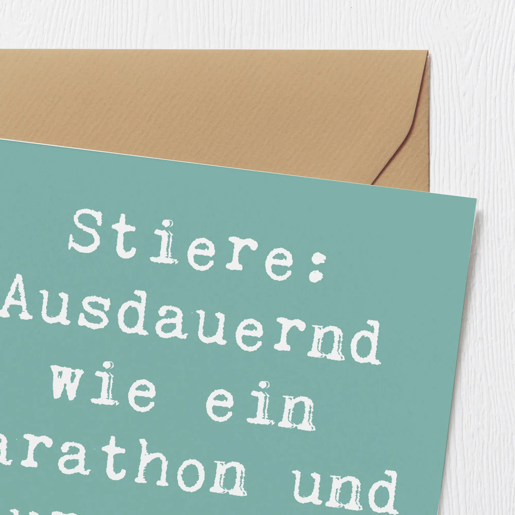 Deluxe Karte Spruch Starker Stier Karte, Hochwertige Klappkarte, Hochzeitskarte, Grußkarte, Hochwertige Grußkarte, Glückwunschkarte, Einladungskarte, Klappkarte, Geburtstagskarte, Tierkreiszeichen, Sternzeichen, Horoskop, Astrologie, Aszendent