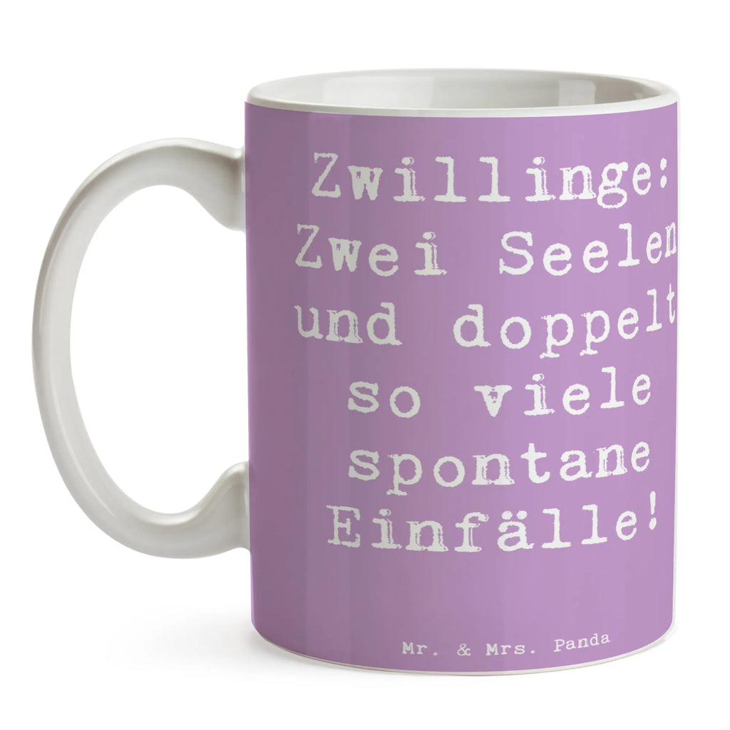 Tasse Spruch Zwillinge Abenteuer Tasse, Porzellantasse, Geschenktasse, Kaffeetasse, Teetasse, Tasse mit Motiven, Bürotasse, Tasse mit Zitaten, Keramiktasse, Tierkreiszeichen, Sternzeichen, Horoskop, Astrologie, Aszendent