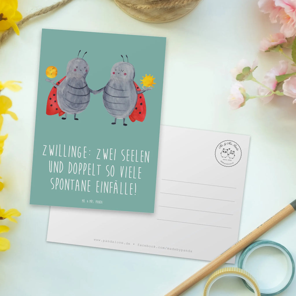 Postkarte Zwillinge Abenteuer Postkarte, Geschenkkarte, Ansichtskarten, Ansichtskarte, Einladungskarten Geburtstag, Einladung, Einladungskarte, Karte, Dankeskarte, Einladung Geburtstag, Geburtstagskarte, Grußkarte, Tierkreiszeichen, Sternzeichen, Horoskop, Astrologie, Aszendent