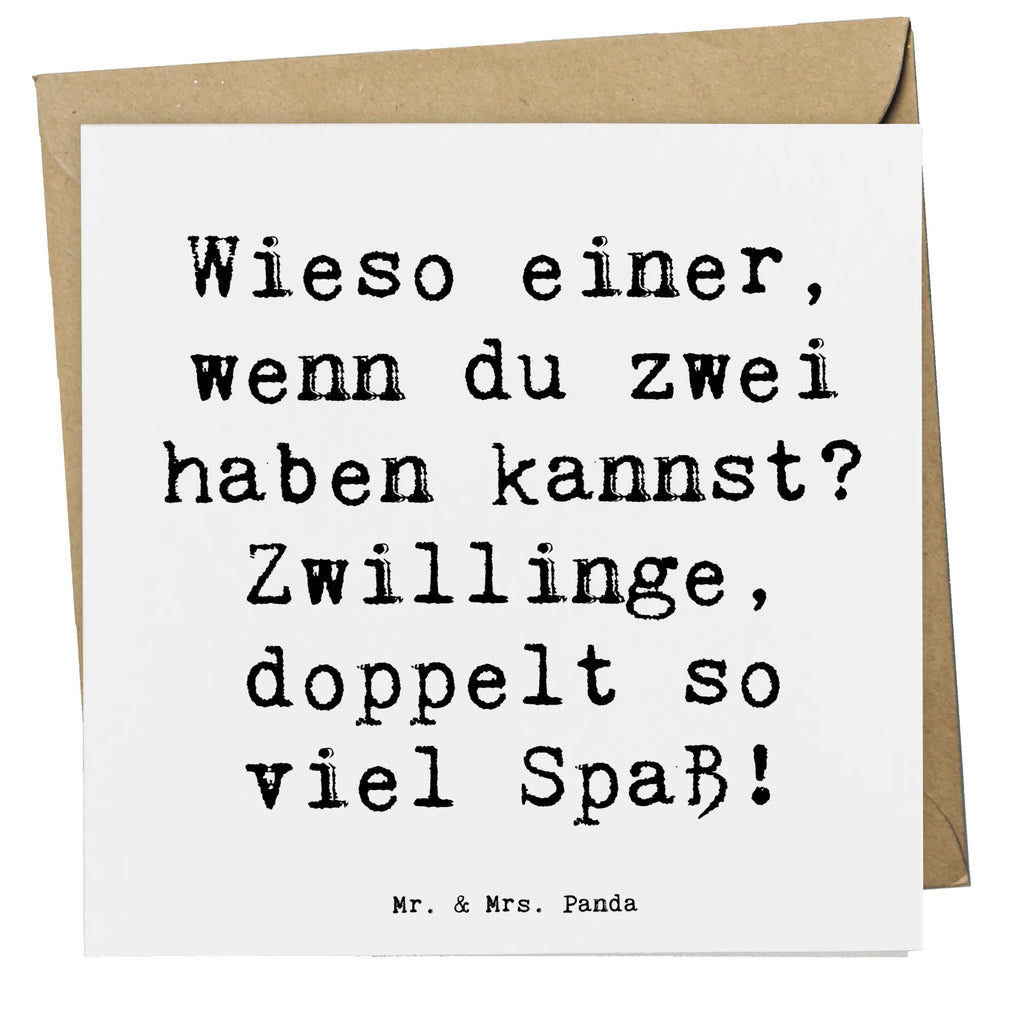 Deluxe Karte Spruch Zwillinge Spaß Karte, Grußkarte, Einladungskarte, Hochzeitskarte, Klappkarte, Hochwertige Klappkarte, Hochwertige Grußkarte, Glückwunschkarte, Geburtstagskarte, Tierkreiszeichen, Sternzeichen, Horoskop, Astrologie, Aszendent