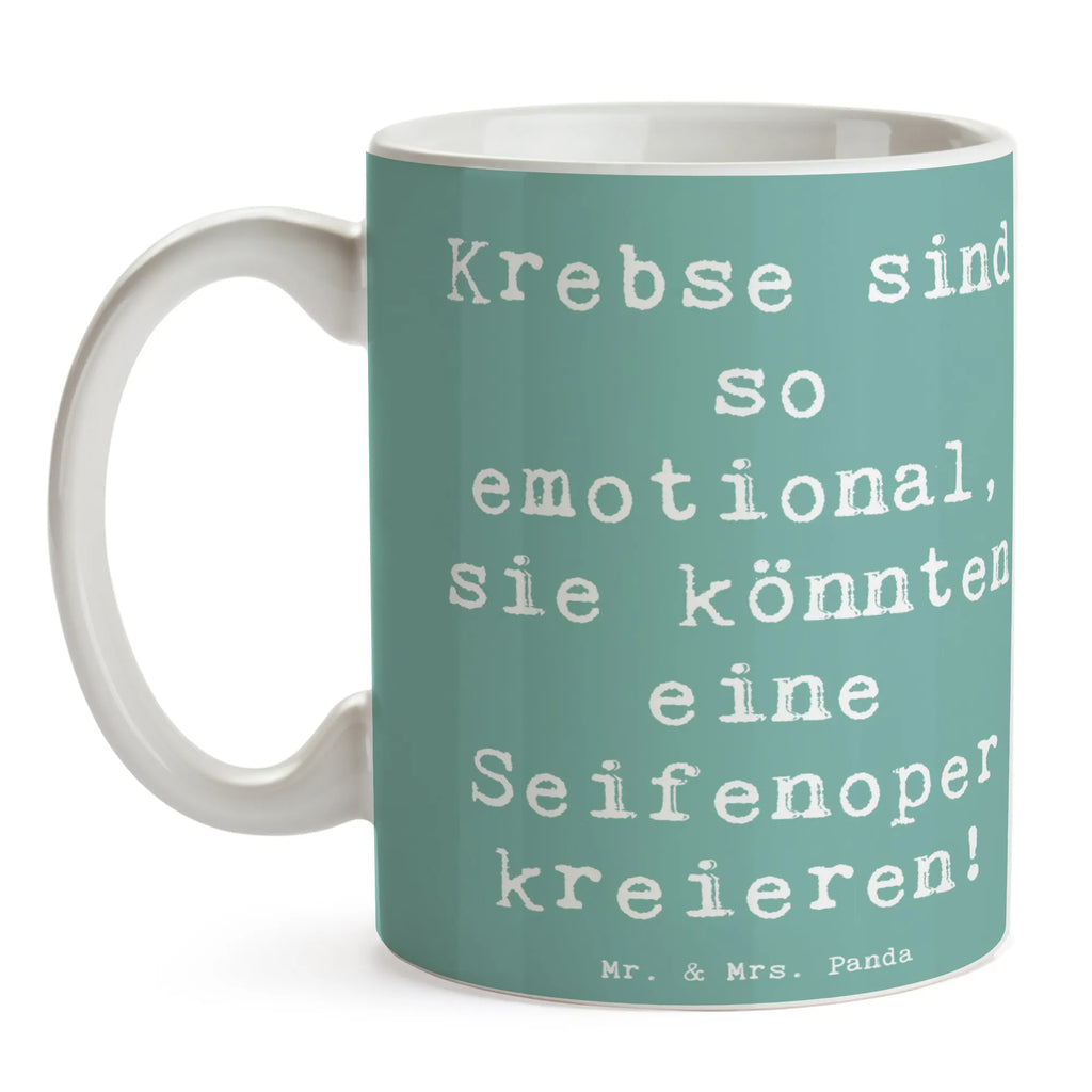 Tasse Spruch Emotionaler Krebs Keramiktasse, Tasse mit Motiven, Kaffeetasse, Teetasse, Bürotasse, Geschenktasse, Tasse, Tasse mit Zitaten, Porzellantasse, Tierkreiszeichen, Sternzeichen, Horoskop, Astrologie, Aszendent