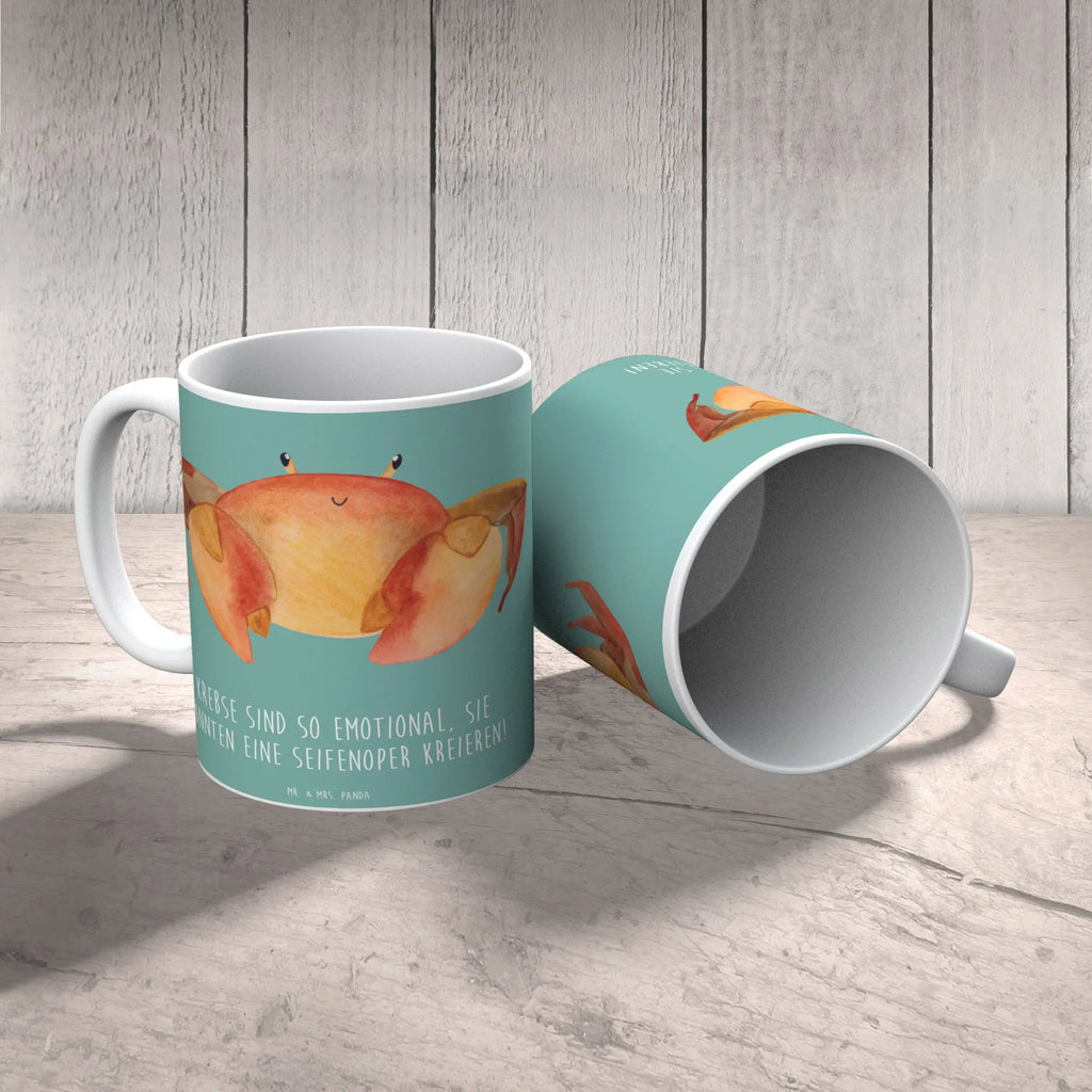 Tasse Emotionaler Krebs Geschenktasse, Porzellantasse, Teetasse, Tasse mit Motiven, Bürotasse, Kaffeetasse, Tasse mit Zitaten, Keramiktasse, Tasse, Tierkreiszeichen, Sternzeichen, Horoskop, Astrologie, Aszendent