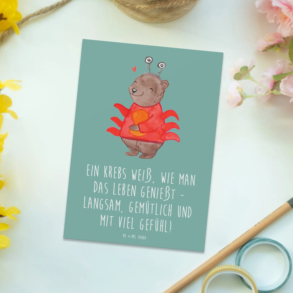 Postkarte Krebs Genießer Karte, Ansichtskarte, Einladung, Postkarte, Geburtstagskarte, Grußkarte, Dankeskarte, Geschenkkarte, Ansichtskarten, Einladungskarte, Einladung Geburtstag, Einladungskarten Geburtstag, Tierkreiszeichen, Sternzeichen, Horoskop, Astrologie, Aszendent