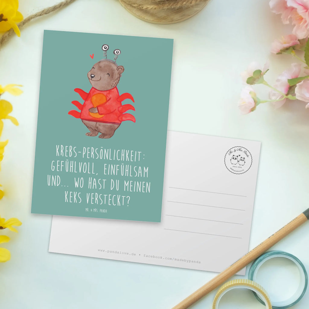 Postkarte Krebs Gefühlswelt Postkarte, Grußkarte, Ansichtskarten, Einladungskarte, Dankeskarte, Einladungskarten Geburtstag, Einladung Geburtstag, Karte, Geburtstagskarte, Geschenkkarte, Ansichtskarte, Einladung, Tierkreiszeichen, Sternzeichen, Horoskop, Astrologie, Aszendent
