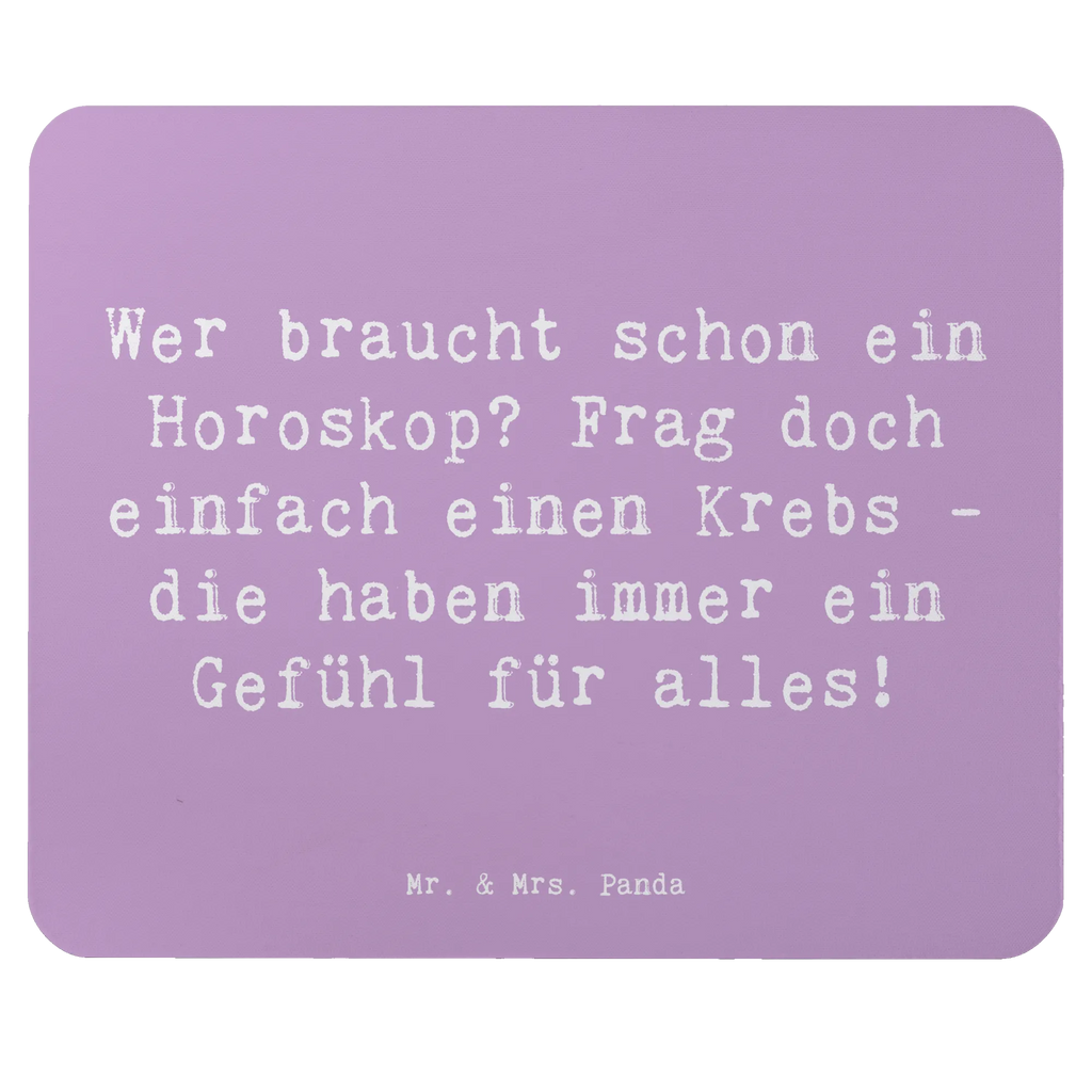 Mouse mat Saying Wer braucht schon ein Horoskop? Frag doch einfach einen Krebs - die haben immer ein Gefühl für alles! Designer Mauspad, Arbeitszimmer, Mauspad Büro, Mauspad, Computer zubehör, PC Zubehör, Einzigartiges Mauspad, Mousepad, Büroausstattung, Mausunterlage, Tierkreiszeichen, Sternzeichen, Horoskop, Astrologie, Aszendent