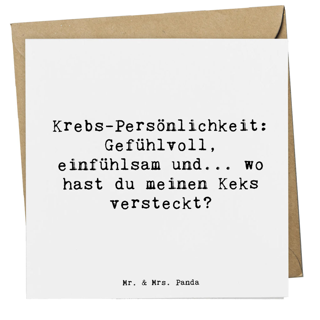 Deluxe Karte Spruch Krebs Gefühlswelt Grußkarte, Karte, Hochwertige Grußkarte, Glückwunschkarte, Hochwertige Klappkarte, Hochzeitskarte, Einladungskarte, Klappkarte, Geburtstagskarte, Tierkreiszeichen, Sternzeichen, Horoskop, Astrologie, Aszendent