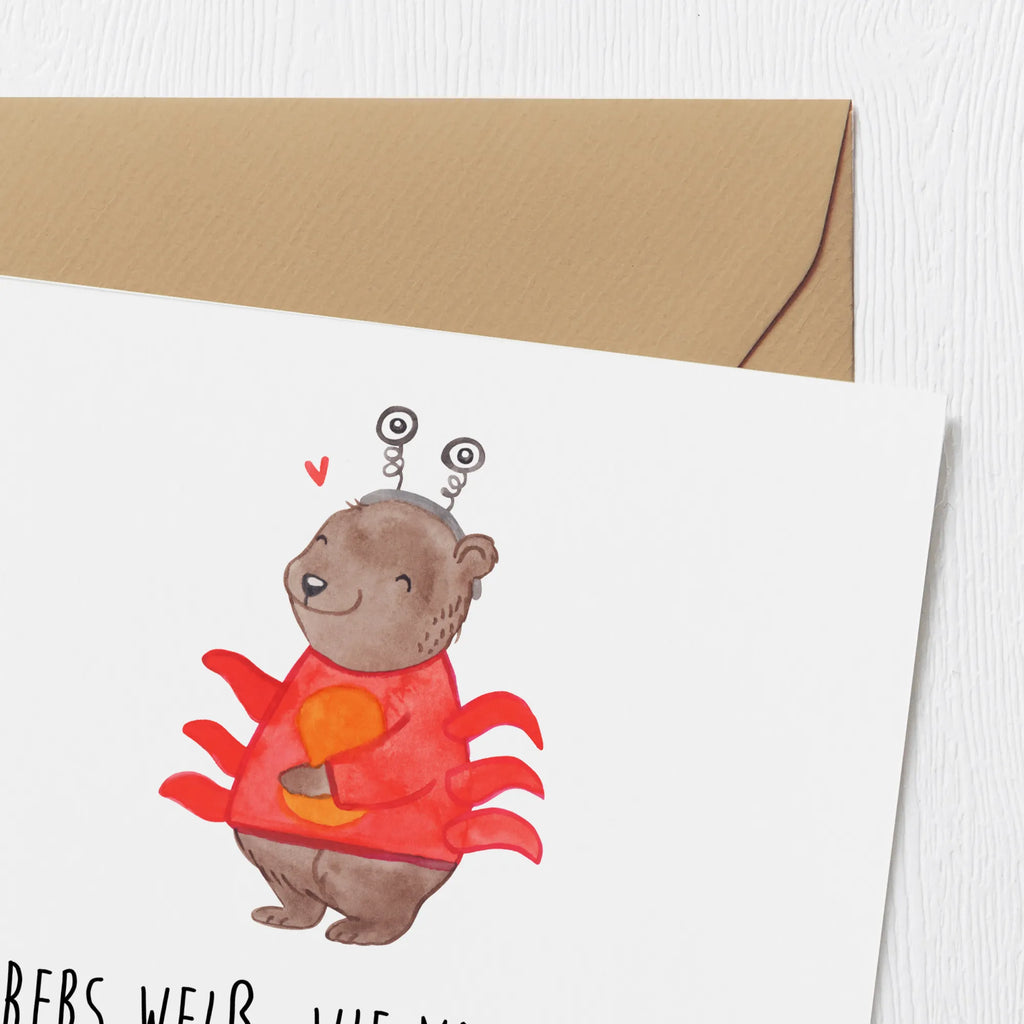 Deluxe Karte Krebs Genießer Hochwertige Klappkarte, Karte, Glückwunschkarte, Hochzeitskarte, Einladungskarte, Klappkarte, Hochwertige Grußkarte, Geburtstagskarte, Grußkarte, Tierkreiszeichen, Sternzeichen, Horoskop, Astrologie, Aszendent