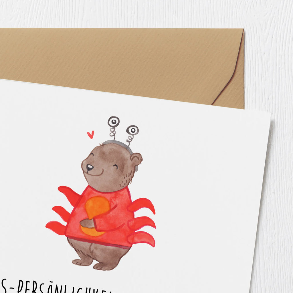 Deluxe Karte Krebs Gefühlswelt Einladungskarte, Karte, Geburtstagskarte, Hochwertige Klappkarte, Hochzeitskarte, Klappkarte, Glückwunschkarte, Grußkarte, Hochwertige Grußkarte, Tierkreiszeichen, Sternzeichen, Horoskop, Astrologie, Aszendent