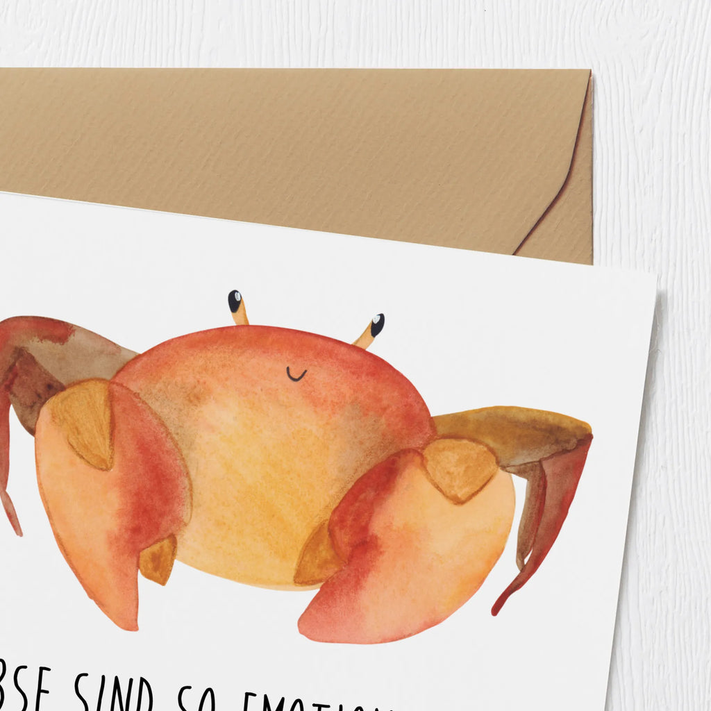 Karta Deluxe Krebse sind so emotional, sie könnten eine Seifenoper kreieren! Klappkarte, Hochzeitskarte, Hochwertige Grußkarte, Hochwertige Klappkarte, Grußkarte, Glückwunschkarte, Geburtstagskarte, Karte, Einladungskarte, Tierkreiszeichen, Sternzeichen, Horoskop, Astrologie, Aszendent