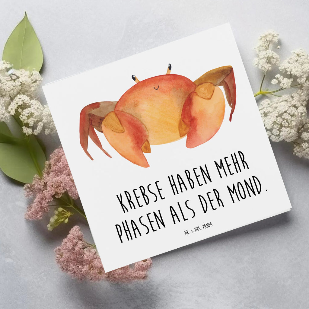 Deluxe Karte Krebs Phasen Glückwunschkarte, Hochwertige Klappkarte, Klappkarte, Karte, Geburtstagskarte, Grußkarte, Hochzeitskarte, Einladungskarte, Hochwertige Grußkarte, Tierkreiszeichen, Sternzeichen, Horoskop, Astrologie, Aszendent