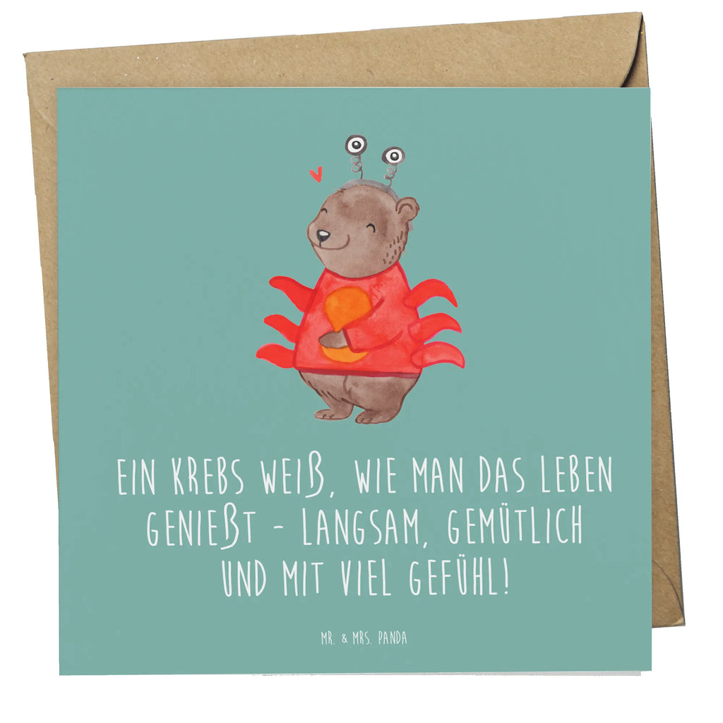 Deluxe Karte Krebs Genießer Hochwertige Klappkarte, Karte, Glückwunschkarte, Hochzeitskarte, Einladungskarte, Klappkarte, Hochwertige Grußkarte, Geburtstagskarte, Grußkarte, Tierkreiszeichen, Sternzeichen, Horoskop, Astrologie, Aszendent