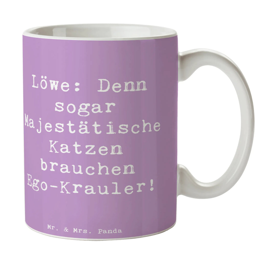 Tasse Spruch Majestätischer Löwe Geschenktasse, Kaffeetasse, Tasse mit Zitaten, Teetasse, Tasse, Bürotasse, Keramiktasse, Porzellantasse, Tasse mit Motiven, Tierkreiszeichen, Sternzeichen, Horoskop, Astrologie, Aszendent