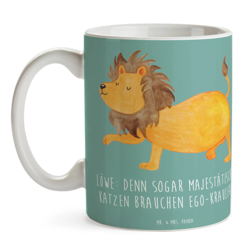 Tasse Majestätischer Löwe Tasse mit Motiven, Tasse, Bürotasse, Kaffeetasse, Teetasse, Geschenktasse, Tasse mit Zitaten, Keramiktasse, Porzellantasse, Tierkreiszeichen, Sternzeichen, Horoskop, Astrologie, Aszendent
