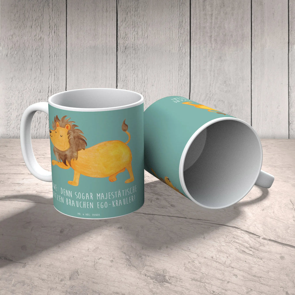 Tasse Majestätischer Löwe Tasse mit Motiven, Tasse, Bürotasse, Kaffeetasse, Teetasse, Geschenktasse, Tasse mit Zitaten, Keramiktasse, Porzellantasse, Tierkreiszeichen, Sternzeichen, Horoskop, Astrologie, Aszendent