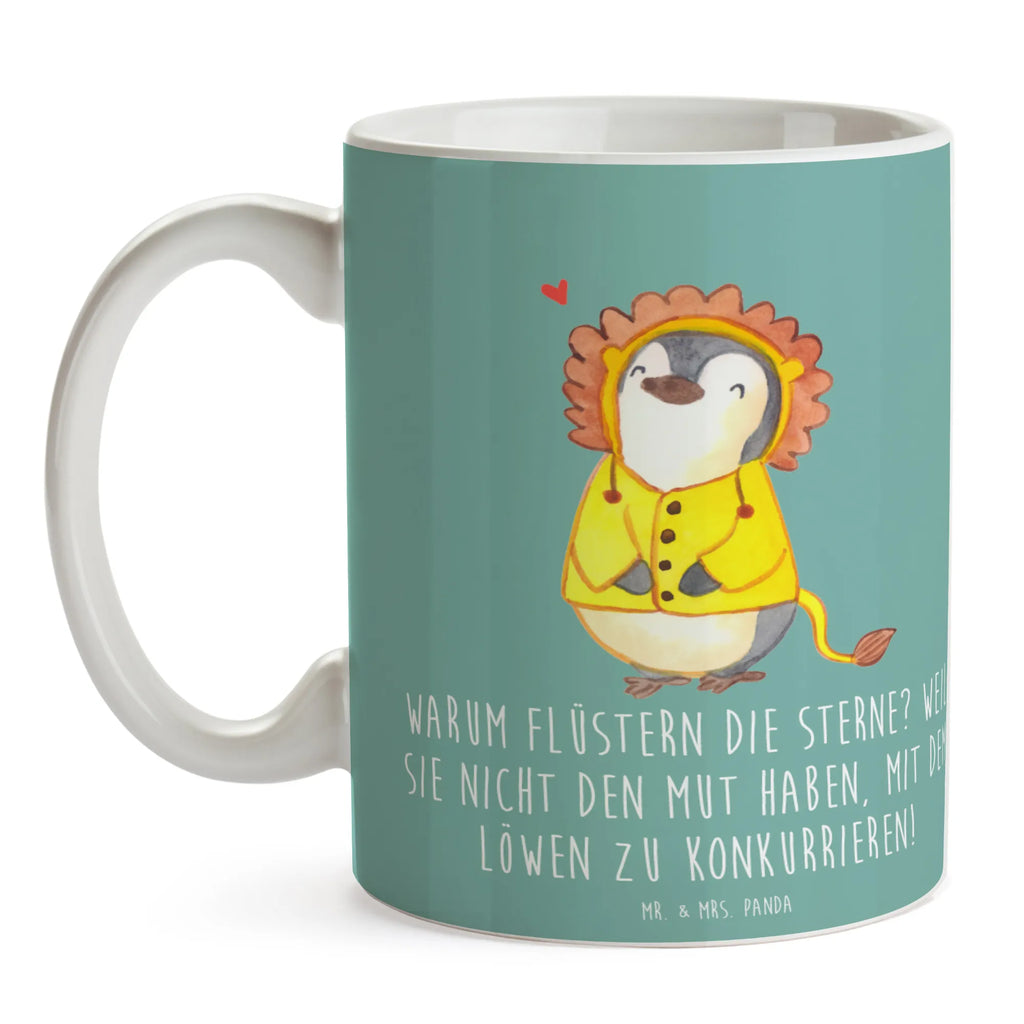 Tasse Sterne und Löwe Teetasse, Keramiktasse, Porzellantasse, Tasse mit Motiven, Kaffeetasse, Tasse mit Zitaten, Geschenktasse, Tasse, Bürotasse, Tierkreiszeichen, Sternzeichen, Horoskop, Astrologie, Aszendent