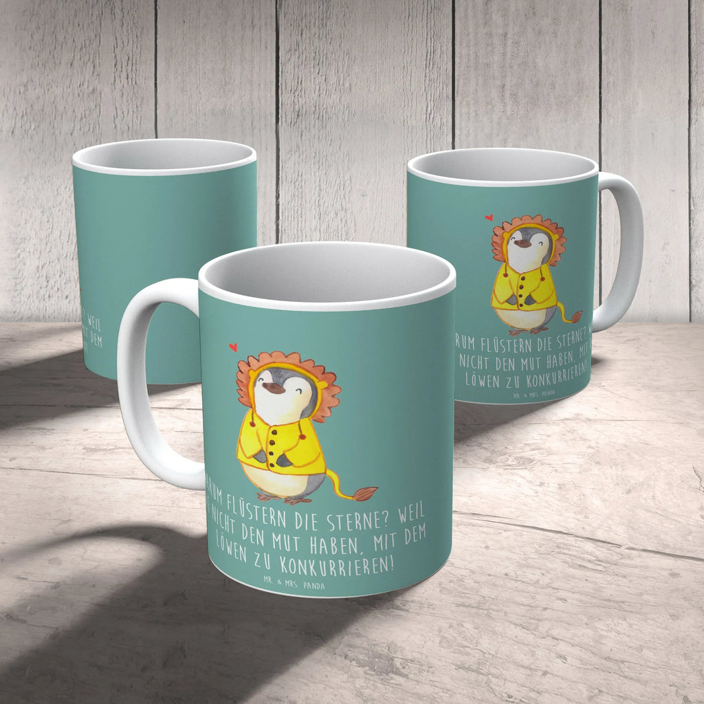 Tasse Sterne und Löwe Teetasse, Keramiktasse, Porzellantasse, Tasse mit Motiven, Kaffeetasse, Tasse mit Zitaten, Geschenktasse, Tasse, Bürotasse, Tierkreiszeichen, Sternzeichen, Horoskop, Astrologie, Aszendent
