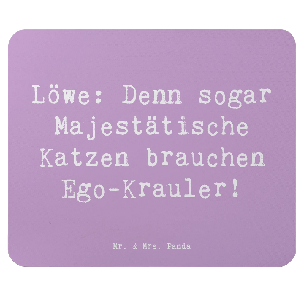 Mouse mat Saying Löwe: Denn sogar Majestätische Katzen brauchen Ego-Krauler! Büroausstattung, Mauspad Büro, Mausunterlage, PC Zubehör, Computer zubehör, Designer Mauspad, Mauspad, Mousepad, Arbeitszimmer, Einzigartiges Mauspad, Tierkreiszeichen, Sternzeichen, Horoskop, Astrologie, Aszendent