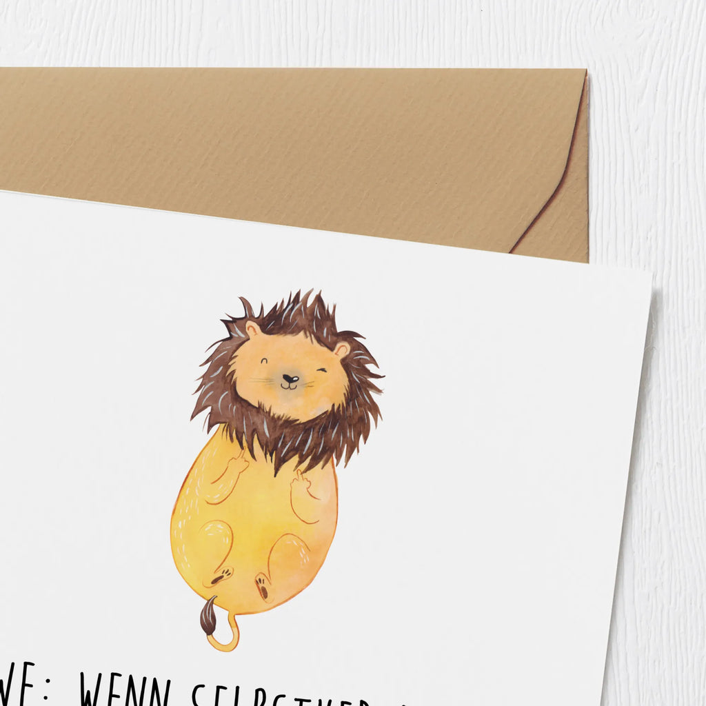 Deluxe Karte Löwe Superkraft Karte, Hochwertige Grußkarte, Grußkarte, Hochwertige Klappkarte, Einladungskarte, Glückwunschkarte, Hochzeitskarte, Geburtstagskarte, Klappkarte, Tierkreiszeichen, Sternzeichen, Horoskop, Astrologie, Aszendent