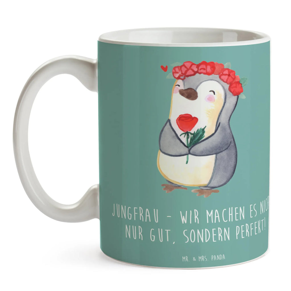 Tasse Jungfrau Perfektion Tasse, Tasse mit Zitaten, Kaffeetasse, Teetasse, Bürotasse, Porzellantasse, Geschenktasse, Keramiktasse, Tasse mit Motiven, Tierkreiszeichen, Sternzeichen, Horoskop, Astrologie, Aszendent