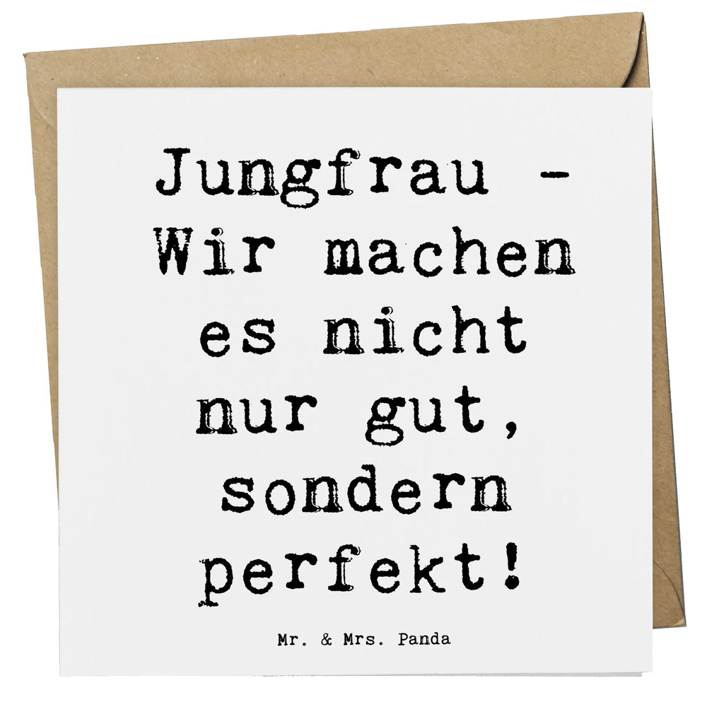 Deluxe Karte Spruch Jungfrau Perfektion Karte, Klappkarte, Geburtstagskarte, Glückwunschkarte, Hochwertige Grußkarte, Einladungskarte, Grußkarte, Hochzeitskarte, Hochwertige Klappkarte, Tierkreiszeichen, Sternzeichen, Horoskop, Astrologie, Aszendent