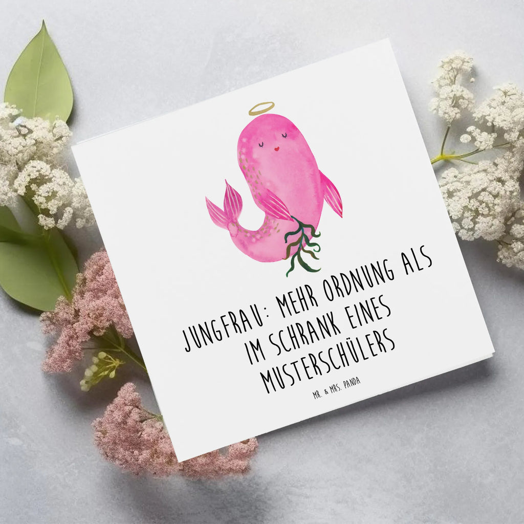 Deluxe Karte Jungfrau Ordnung Grußkarte, Einladungskarte, Hochzeitskarte, Klappkarte, Glückwunschkarte, Karte, Hochwertige Grußkarte, Hochwertige Klappkarte, Geburtstagskarte, Tierkreiszeichen, Sternzeichen, Horoskop, Astrologie, Aszendent