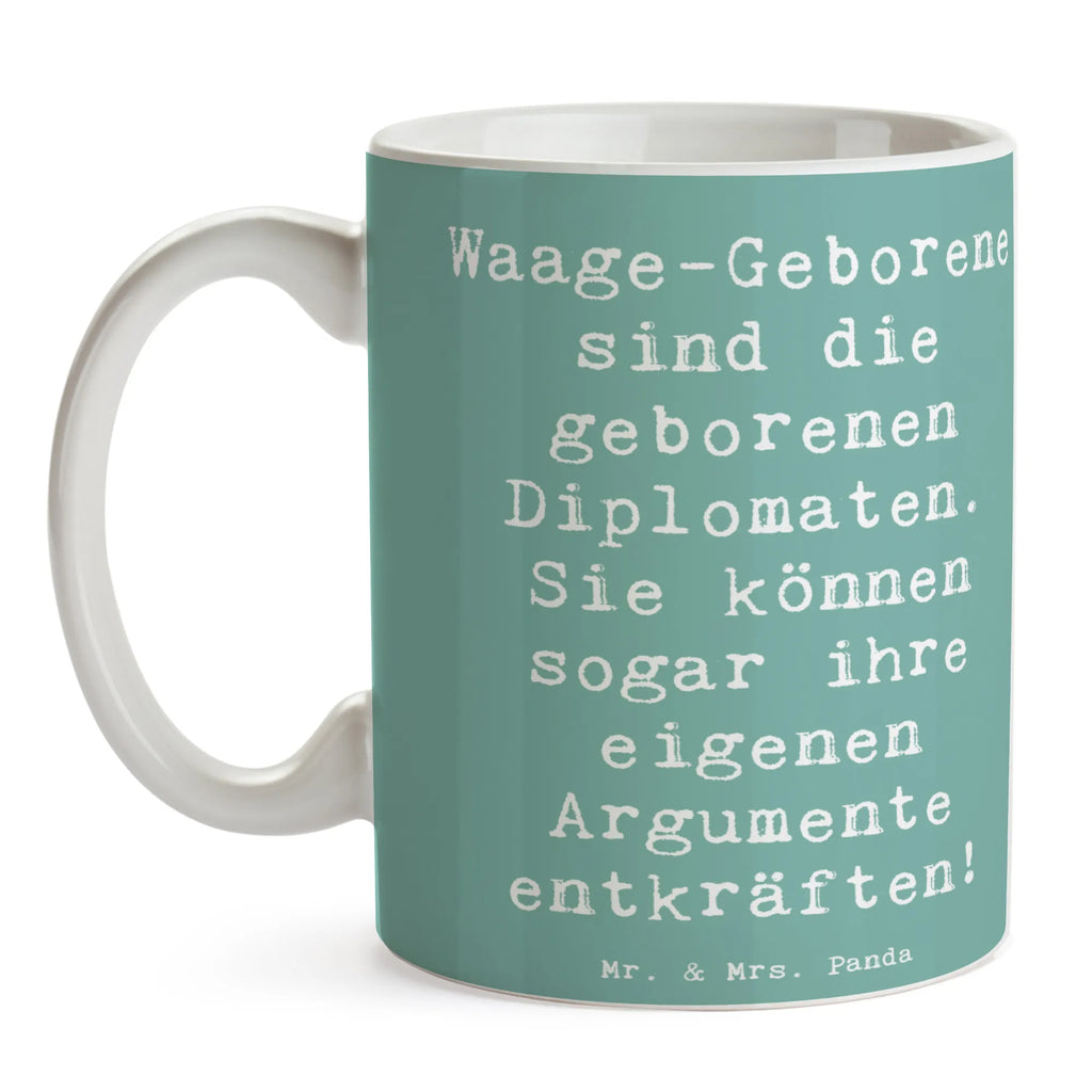 Tasse Spruch Diplomatische Waage Geschenktasse, Tasse mit Motiven, Tasse, Tasse mit Zitaten, Porzellantasse, Bürotasse, Kaffeetasse, Teetasse, Keramiktasse, Tierkreiszeichen, Sternzeichen, Horoskop, Astrologie, Aszendent