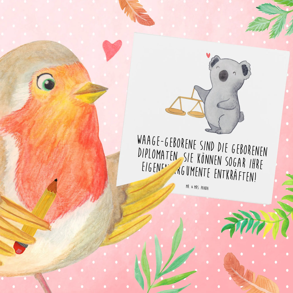Deluxe Karte Diplomatische Waage Klappkarte, Hochwertige Klappkarte, Hochzeitskarte, Grußkarte, Hochwertige Grußkarte, Karte, Einladungskarte, Geburtstagskarte, Glückwunschkarte, Tierkreiszeichen, Sternzeichen, Horoskop, Astrologie, Aszendent