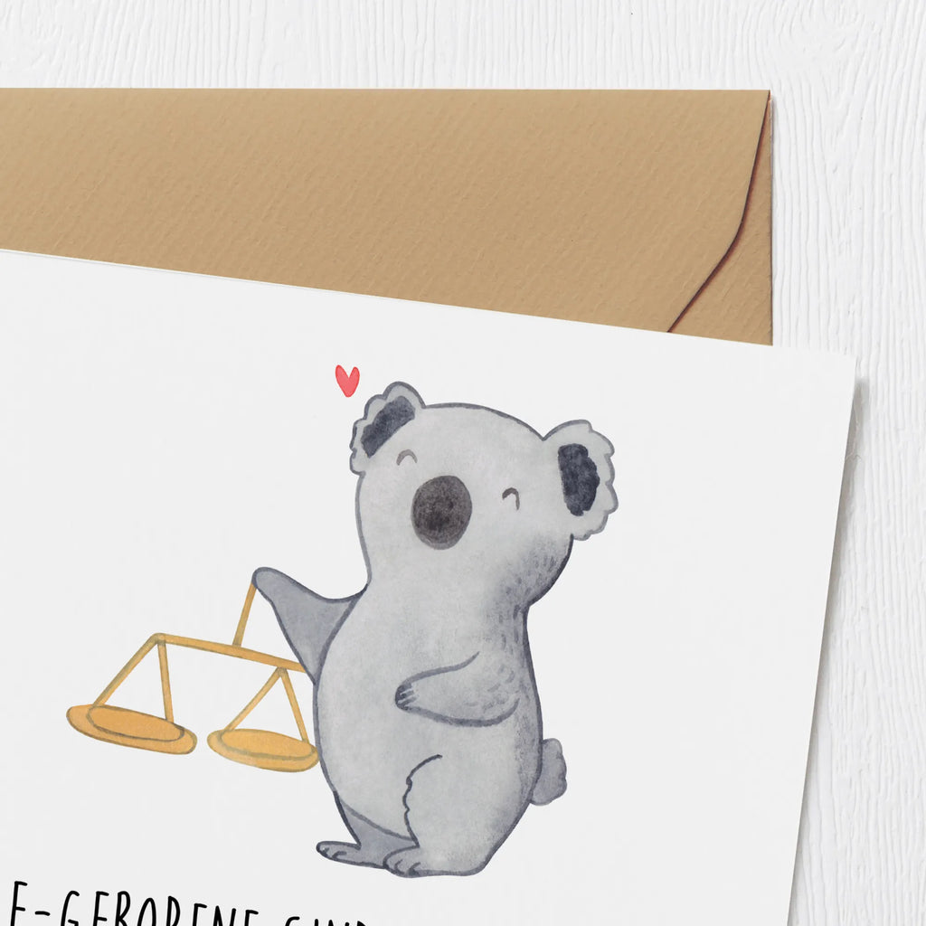 Deluxe Karte Diplomatische Waage Klappkarte, Hochwertige Klappkarte, Hochzeitskarte, Grußkarte, Hochwertige Grußkarte, Karte, Einladungskarte, Geburtstagskarte, Glückwunschkarte, Tierkreiszeichen, Sternzeichen, Horoskop, Astrologie, Aszendent