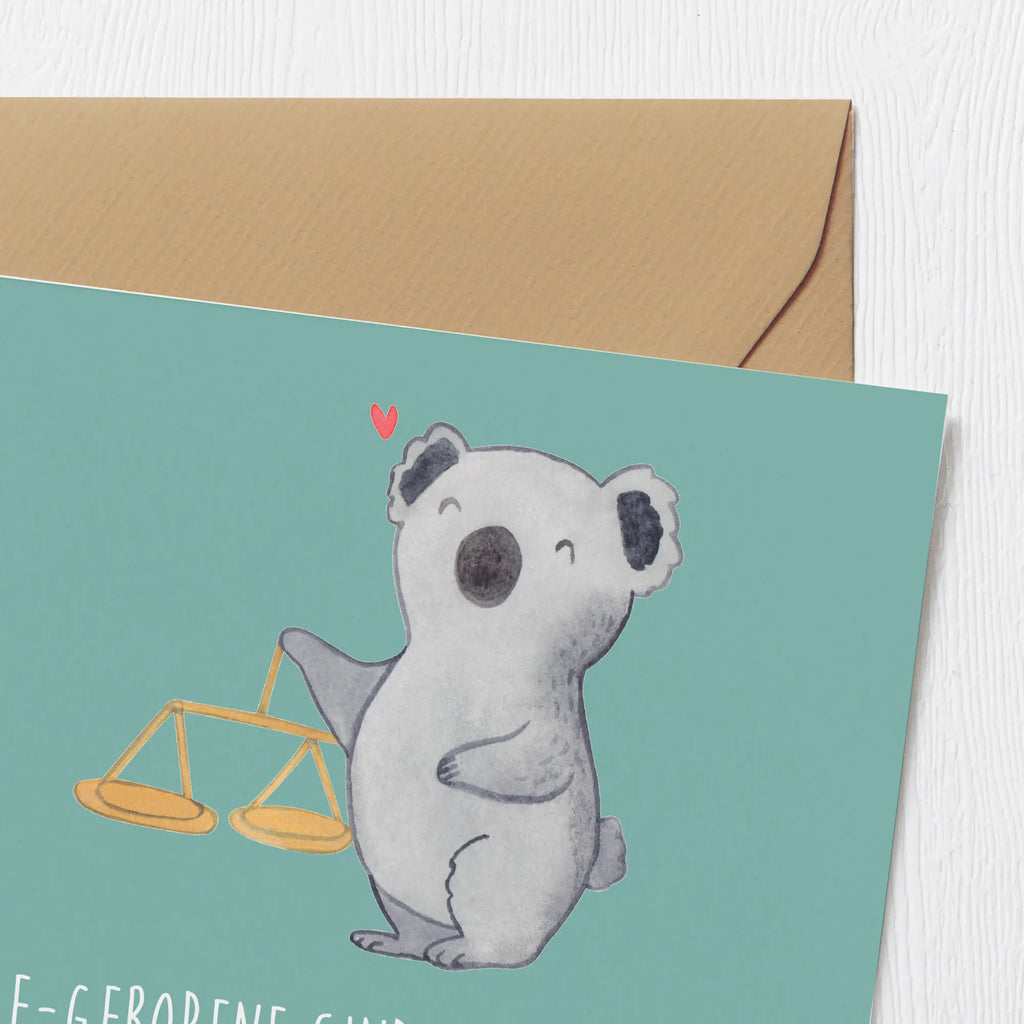 Deluxe Karte Diplomatische Waage Klappkarte, Hochwertige Klappkarte, Hochzeitskarte, Grußkarte, Hochwertige Grußkarte, Karte, Einladungskarte, Geburtstagskarte, Glückwunschkarte, Tierkreiszeichen, Sternzeichen, Horoskop, Astrologie, Aszendent