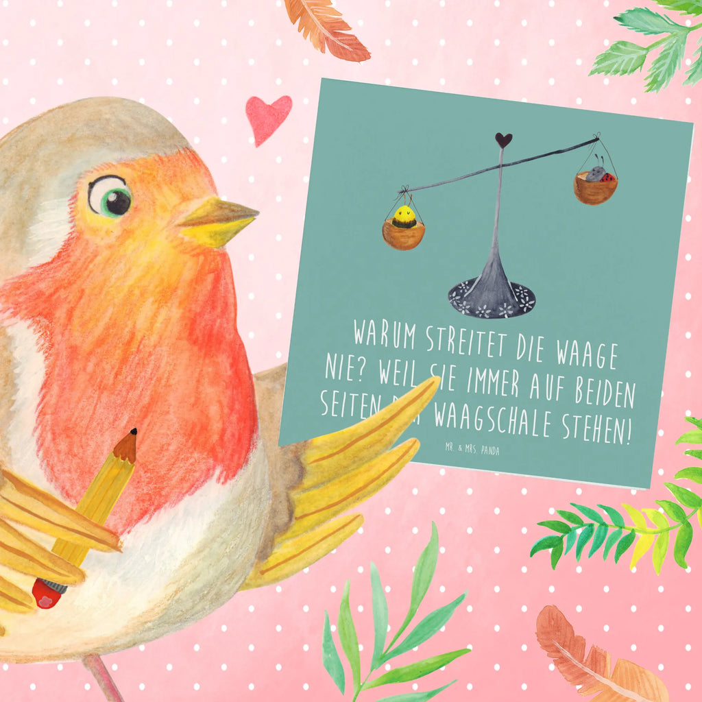 Deluxe Karte Waage Harmonie Hochwertige Grußkarte, Einladungskarte, Hochwertige Klappkarte, Glückwunschkarte, Grußkarte, Karte, Geburtstagskarte, Klappkarte, Hochzeitskarte, Tierkreiszeichen, Sternzeichen, Horoskop, Astrologie, Aszendent